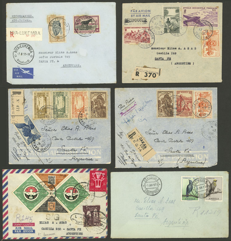Lot 51 - africa postal history -  Guillermo Jalil - Philatino Auction # 2141 WORLDWIDE + ARGENTINA: General November auction