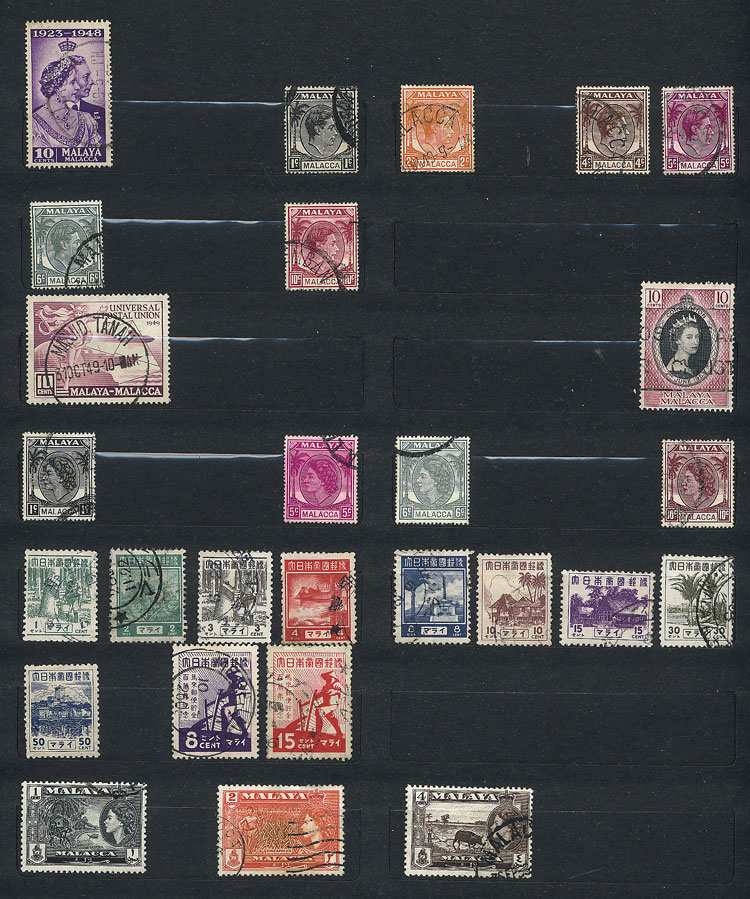 Lot 2828 - THAILAND + MALAYSIA + ASIA Lots and Collections -  Guillermo Jalil - Philatino Auction # 2141 WORLDWIDE + ARGENTINA: General November auction