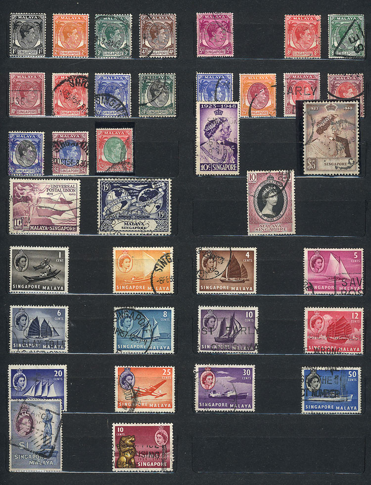 Lot 2828 - THAILAND + MALAYSIA + ASIA Lots and Collections -  Guillermo Jalil - Philatino Auction # 2141 WORLDWIDE + ARGENTINA: General November auction