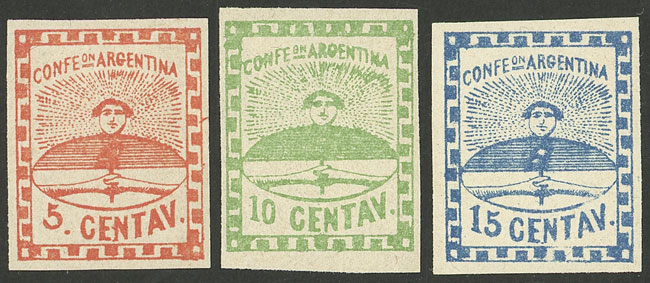 Lot 37 - Argentina confederation -  Guillermo Jalil - Philatino Auction # 2142 ARGENTINA: 