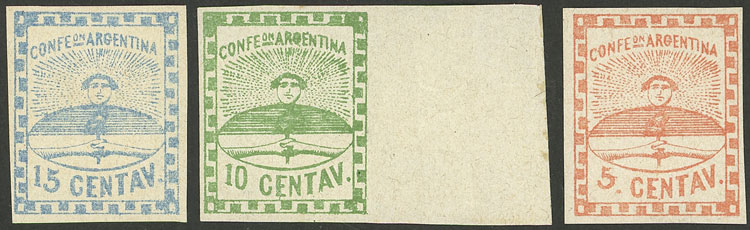 Lot 40 - Argentina confederation -  Guillermo Jalil - Philatino Auction # 2142 ARGENTINA: 