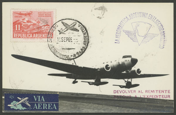 Lot 3 - argentine antarctica postal history -  Guillermo Jalil - Philatino Auction # 2142 ARGENTINA: 