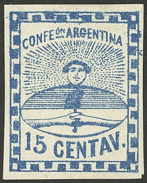 Lot 49 - Argentina confederation -  Guillermo Jalil - Philatino Auction # 2142 ARGENTINA: 