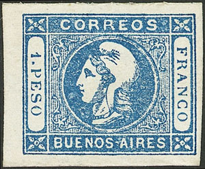 Lot 5 - Argentina cabecitas -  Guillermo Jalil - Philatino Auction # 2144 ARGENTINA: Very enjoyable general auction, with a lot of interesting material of all periods!!