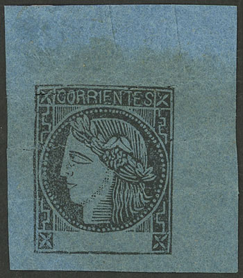 Lot 12 - Argentina corrientes -  Guillermo Jalil - Philatino Auction # 2144 ARGENTINA: Very enjoyable general auction, with a lot of interesting material of all periods!!