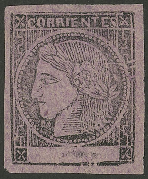 Lot 16 - Argentina corrientes -  Guillermo Jalil - Philatino Auction # 2144 ARGENTINA: Very enjoyable general auction, with a lot of interesting material of all periods!!