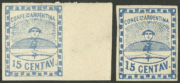 Lot 31 - Argentina confederation -  Guillermo Jalil - Philatino Auction # 2146 ARGENTINA: Selection of good lots!