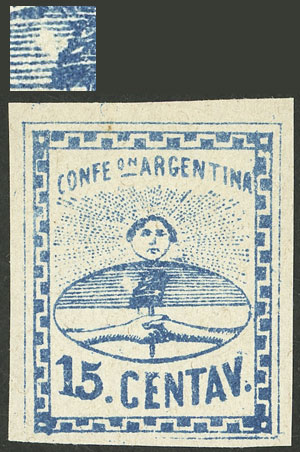 Lot 35 - Argentina confederation -  Guillermo Jalil - Philatino Auction # 2146 ARGENTINA: Selection of good lots!