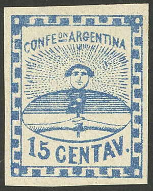Lot 38 - Argentina confederation -  Guillermo Jalil - Philatino Auction # 2147 ARGENTINA: 