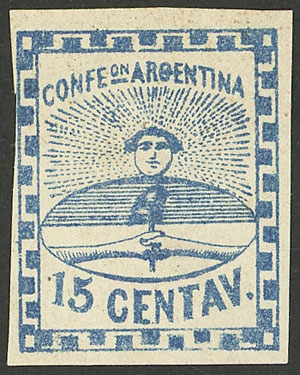 Lot 36 - Argentina confederation -  Guillermo Jalil - Philatino Auction # 2147 ARGENTINA: 