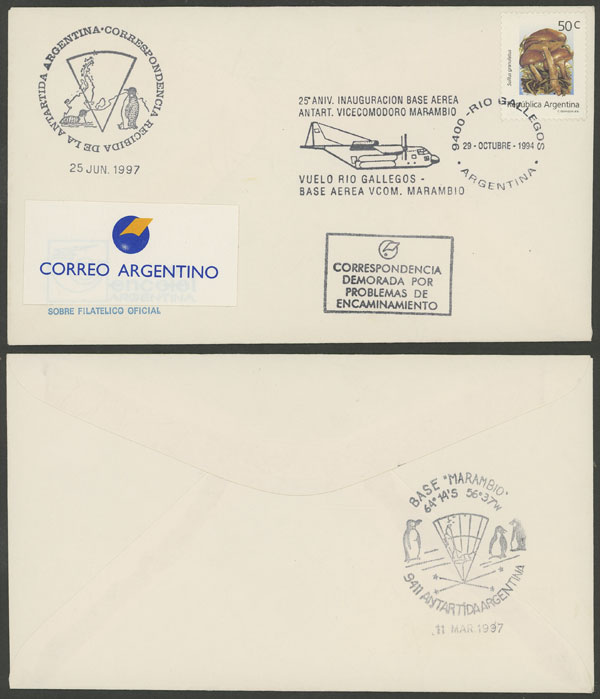 Lot 5 - argentine antarctica postal history -  Guillermo Jalil - Philatino Auction # 2147 ARGENTINA: 