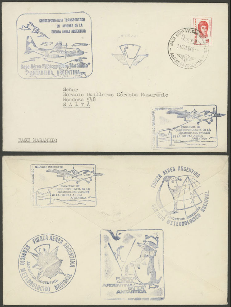 Lot 4 - argentine antarctica postal history -  Guillermo Jalil - Philatino Auction # 2147 ARGENTINA: 