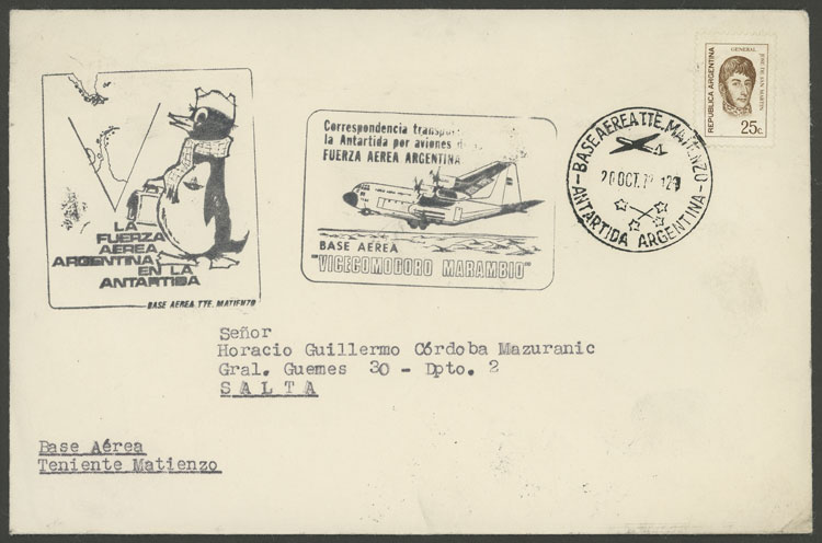 Lot 3 - argentine antarctica postal history -  Guillermo Jalil - Philatino Auction # 2147 ARGENTINA: 