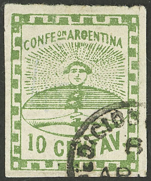 Lot 35 - Argentina confederation -  Guillermo Jalil - Philatino Auction # 2147 ARGENTINA: 