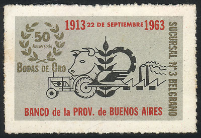 Lot 1507 - Argentina cinderellas -  Guillermo Jalil - Philatino Auction # 2147 ARGENTINA: 