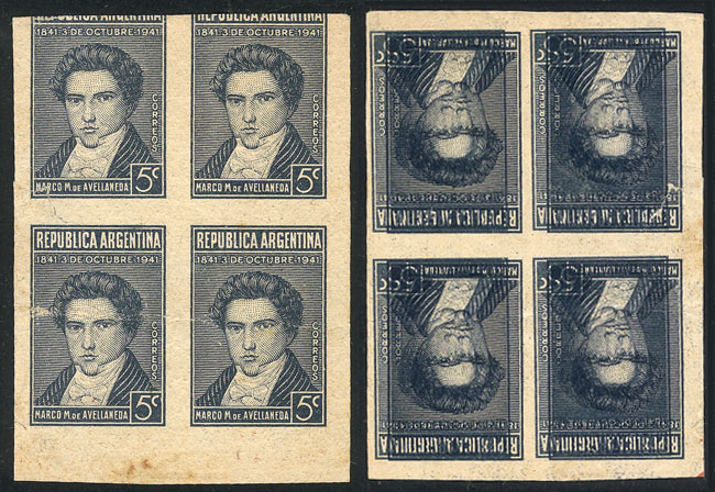 Lot 663 - Argentina general issues -  Guillermo Jalil - Philatino Auction # 2148 ARGENTINA: General auction with very interesting material