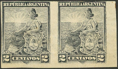 Lot 282 - Argentina general issues -  Guillermo Jalil - Philatino Auction # 2148 ARGENTINA: General auction with very interesting material
