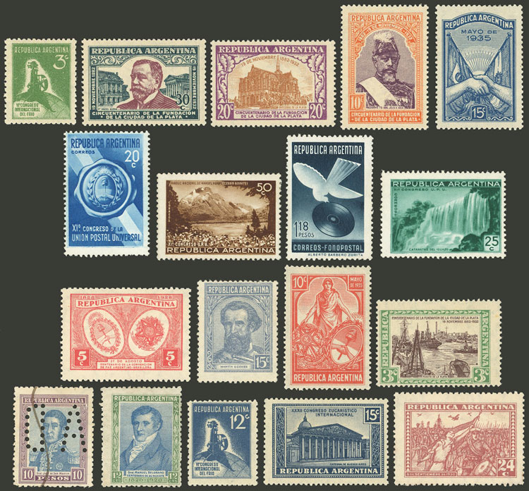 Lot 1575 - Argentina Lots and Collections -  Guillermo Jalil - Philatino Auction # 2148 ARGENTINA: General auction with very interesting material