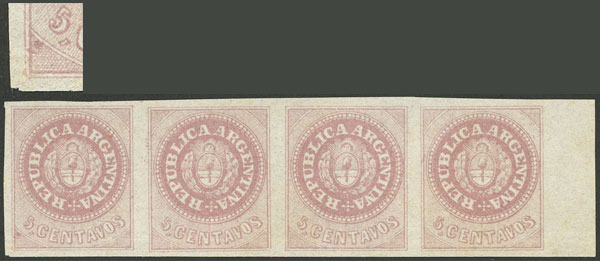 Lot 26 - Argentina escuditos -  Guillermo Jalil - Philatino Auction # 2148 ARGENTINA: General auction with very interesting material