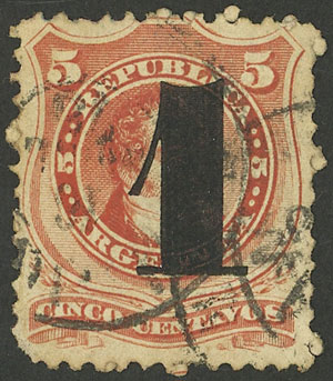 Lot 159 - Argentina general issues -  Guillermo Jalil - Philatino Auction # 2148 ARGENTINA: General auction with very interesting material
