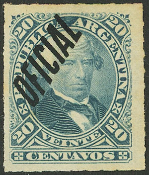 Lot 1289 - Argentina official stamps -  Guillermo Jalil - Philatino Auction # 2148 ARGENTINA: General auction with very interesting material