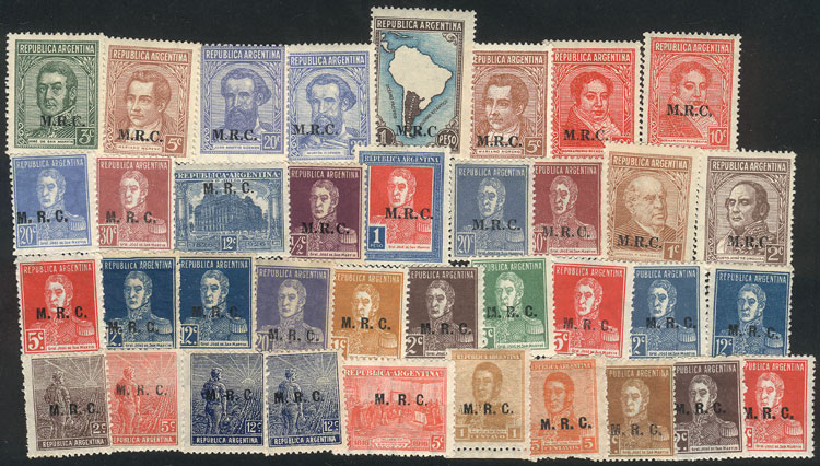 Lot 1414 - Argentina official stamps -  Guillermo Jalil - Philatino Auction # 2148 ARGENTINA: General auction with very interesting material