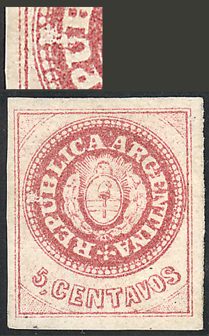 Lot 34 - Argentina escuditos -  Guillermo Jalil - Philatino Auction # 2148 ARGENTINA: General auction with very interesting material