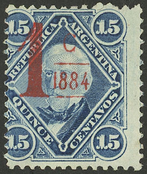 Lot 179 - Argentina general issues -  Guillermo Jalil - Philatino Auction # 2148 ARGENTINA: General auction with very interesting material
