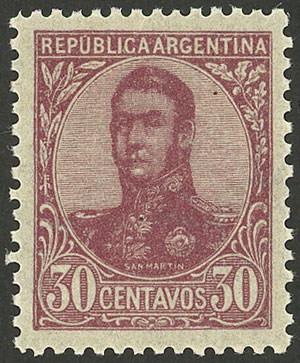 Lot 308 - Argentina general issues -  Guillermo Jalil - Philatino Auction # 2148 ARGENTINA: General auction with very interesting material