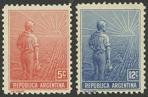 Lot 324 - Argentina general issues -  Guillermo Jalil - Philatino Auction # 2148 ARGENTINA: General auction with very interesting material