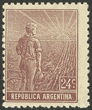 Lot 338 - Argentina general issues -  Guillermo Jalil - Philatino Auction # 2148 ARGENTINA: General auction with very interesting material