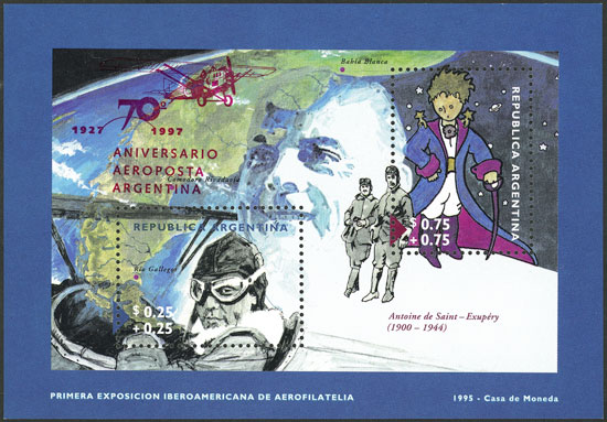 Lot 1218 - Argentina souvenir sheets -  Guillermo Jalil - Philatino Auction # 2148 ARGENTINA: General auction with very interesting material