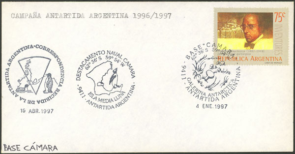 Lot 8 - argentine antarctica postal history -  Guillermo Jalil - Philatino Auction # 2148 ARGENTINA: General auction with very interesting material