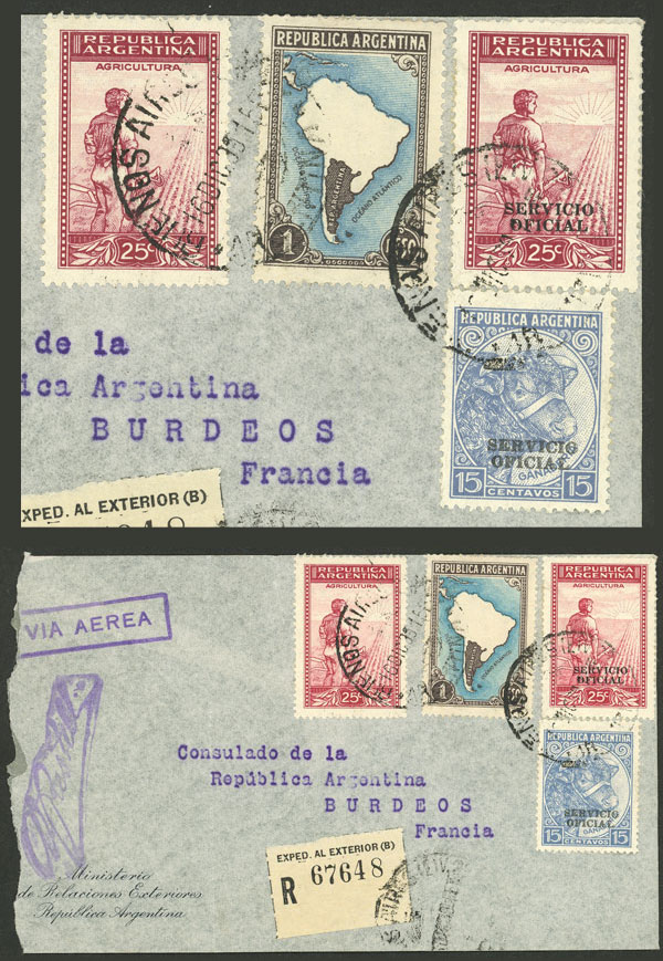 Lot 1543 - Argentina postal history -  Guillermo Jalil - Philatino Auction # 2148 ARGENTINA: General auction with very interesting material