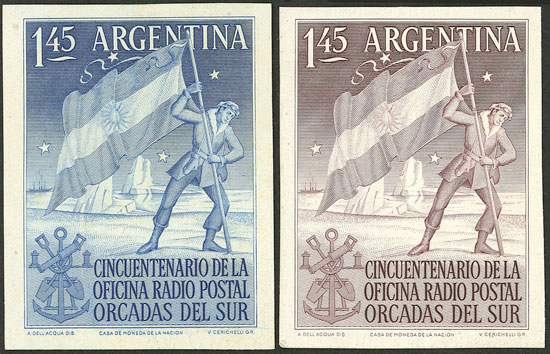 Lot 785 - Argentina general issues -  Guillermo Jalil - Philatino Auction # 2148 ARGENTINA: General auction with very interesting material