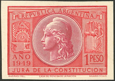 Lot 738 - Argentina general issues -  Guillermo Jalil - Philatino Auction # 2148 ARGENTINA: General auction with very interesting material