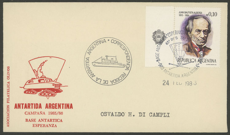 Lot 5 - argentine antarctica postal history -  Guillermo Jalil - Philatino Auction # 2148 ARGENTINA: General auction with very interesting material