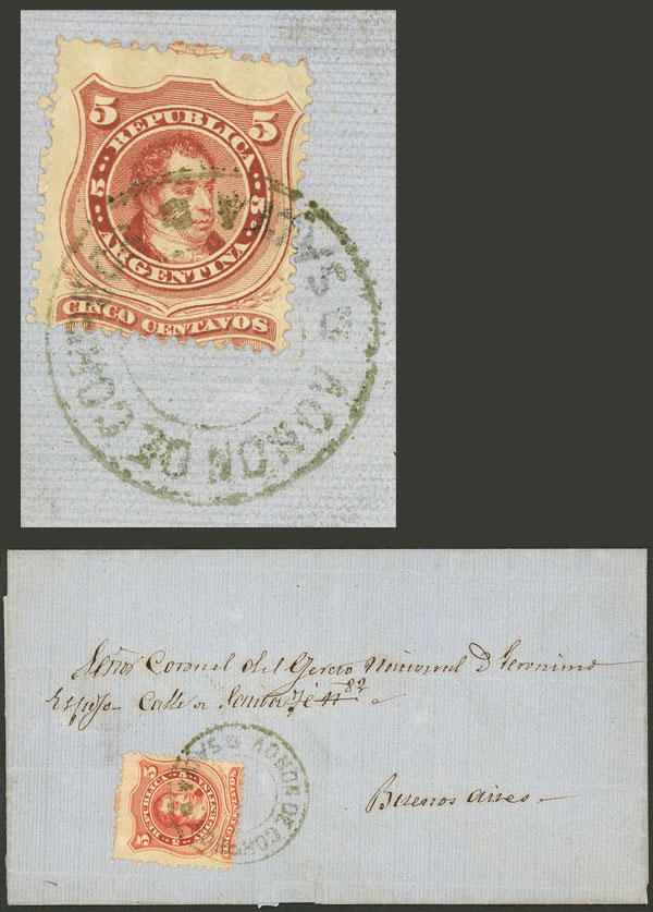 Lot 138 - Argentina general issues -  Guillermo Jalil - Philatino Auction # 2148 ARGENTINA: General auction with very interesting material