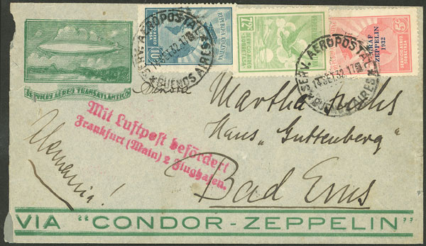 Lot 1538 - Argentina postal history -  Guillermo Jalil - Philatino Auction # 2148 ARGENTINA: General auction with very interesting material