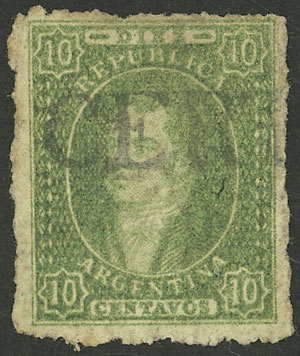 Lot 81 - Argentina rivadavias -  Guillermo Jalil - Philatino Auction # 2148 ARGENTINA: General auction with very interesting material