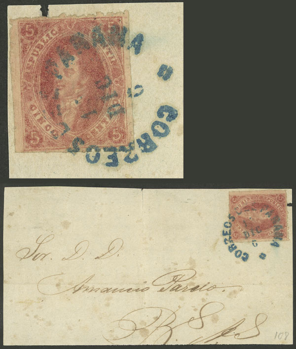 Lot 45 - Argentina rivadavias -  Guillermo Jalil - Philatino Auction # 2148 ARGENTINA: General auction with very interesting material