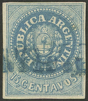 Lot 25 - Argentina escuditos -  Guillermo Jalil - Philatino Auction # 2148 ARGENTINA: General auction with very interesting material