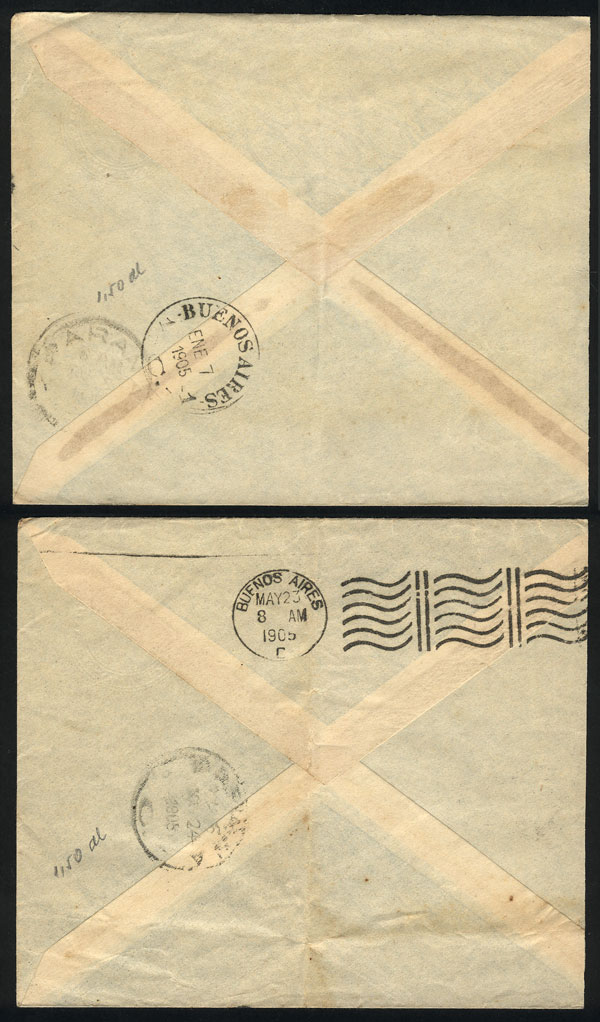 Lot 1519 - Argentina postal history -  Guillermo Jalil - Philatino Auction # 2148 ARGENTINA: General auction with very interesting material