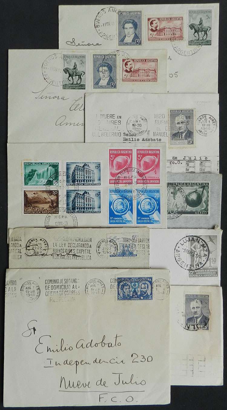 Lot 1541 - Argentina postal history -  Guillermo Jalil - Philatino Auction # 2148 ARGENTINA: General auction with very interesting material
