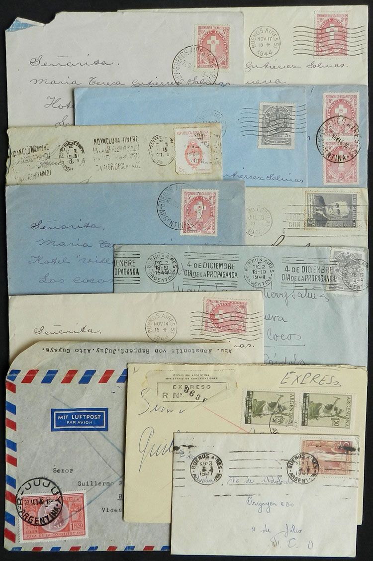 Lot 1541 - Argentina postal history -  Guillermo Jalil - Philatino Auction # 2148 ARGENTINA: General auction with very interesting material