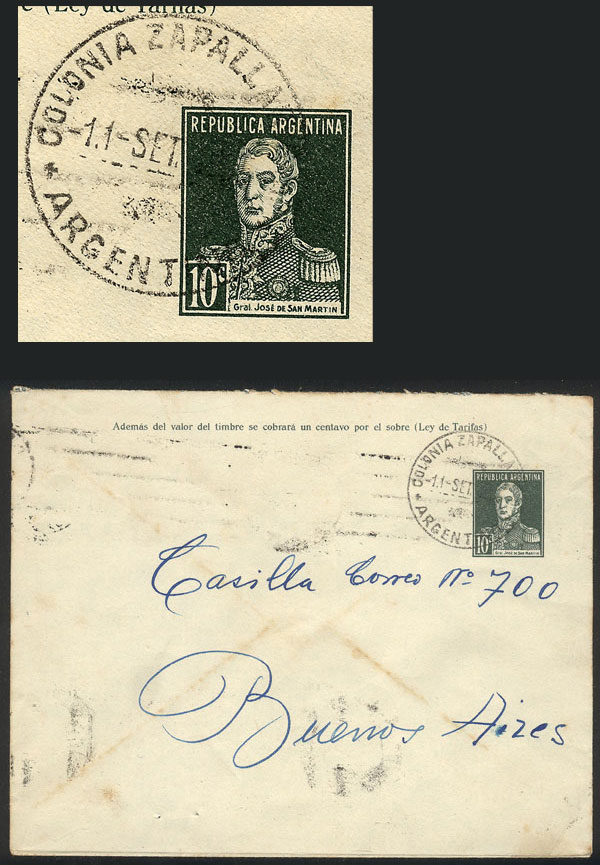 Lot 1540 - Argentina postal history -  Guillermo Jalil - Philatino Auction # 2148 ARGENTINA: General auction with very interesting material