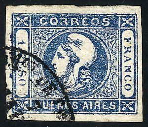 Lot 16 - Argentina cabecitas -  Guillermo Jalil - Philatino Auction # 2148 ARGENTINA: General auction with very interesting material