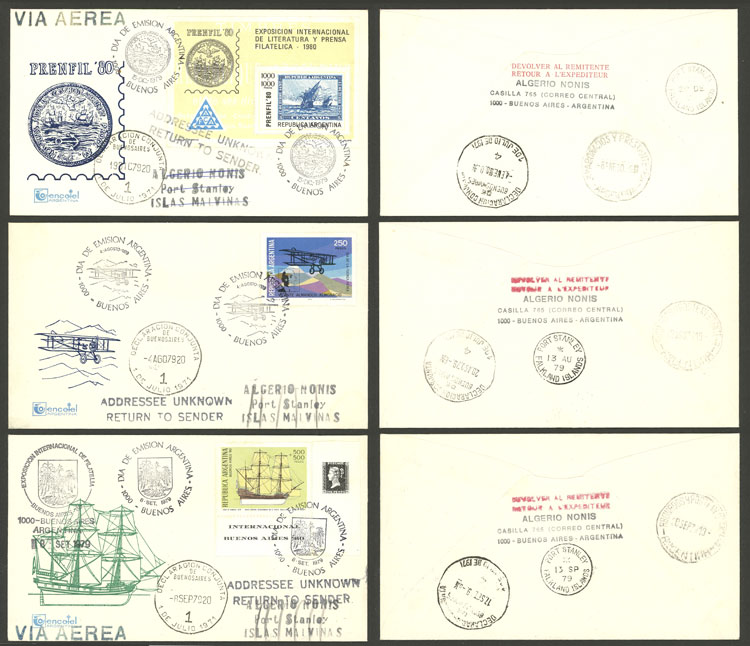 Lot 1060 - Argentina postal history -  Guillermo Jalil - Philatino Auction # 2202 ARGENTINA: 