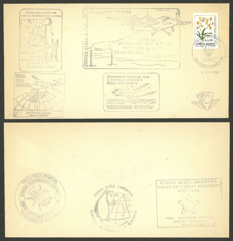 Lot 3 - argentine antarctica postal history -  Guillermo Jalil - Philatino Auction # 2202 ARGENTINA: 