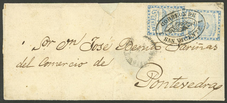 Lot 61 - Argentina confederation -  Guillermo Jalil - Philatino Auction # 2203 ARGENTINA: General auction with large number of lots from all periods, in general with very low starts
